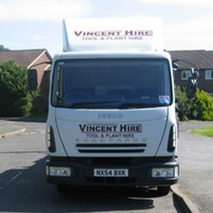 Vincent Tool Hire Front of Lorry